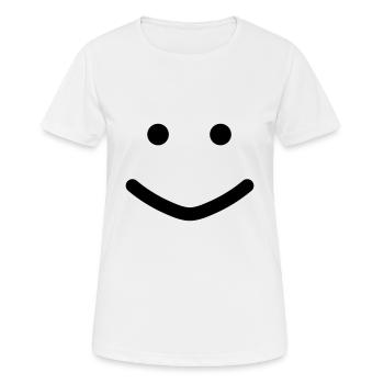 face noob - Women's Breathable T-Shirt - white - Front - AI Model Female 172 dark (172cm)