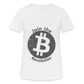 La révolte du bitcoin - T-shirt respirant Femme - blanc - Devant - AI Model Female 172 dark (172cm)