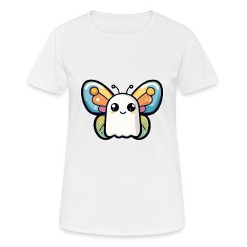 Butterfly Halloween Funny Ghost - Women's Breathable T-Shirt - white - Front - AI Model Female 172 dark (172cm)