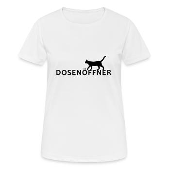 Can opener - Women's Breathable T-Shirt - white - Front - AI Model Female 172 dark (172cm)