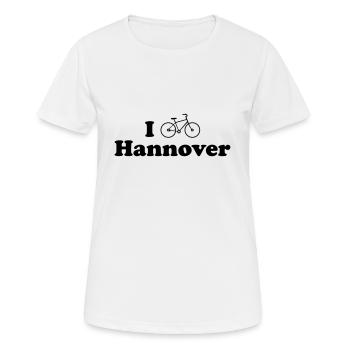 vélo Hanovre - T-shirt respirant Femme - blanc - Devant - AI Model Female 172 dark (172cm)