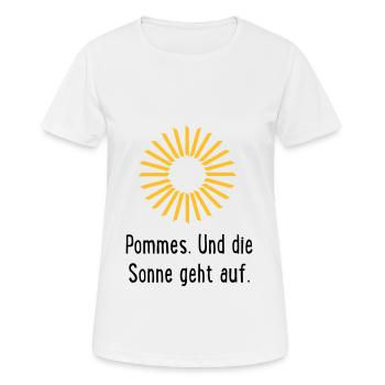 Frites - T-shirt respirant Femme - blanc - Devant - AI Model Female 172 dark (172cm)