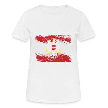 Austria Autriche fier autrichien - T-shirt respirant Femme - blanc - Devant - AI Model Female 172 dark (172cm)