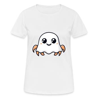 crabe crabe Halloween drôle fantôme - T-shirt respirant Femme - blanc - Devant - AI Model Female 172 dark (172cm)