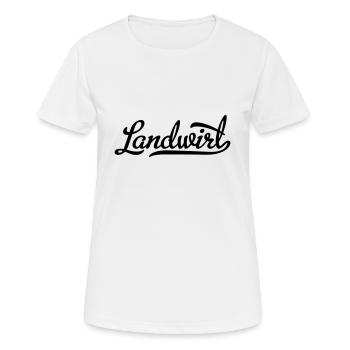 Landwirt - Frauen T-Shirt atmungsaktiv - Weiß - Vorne - AI Model Female 172 dark (172cm)