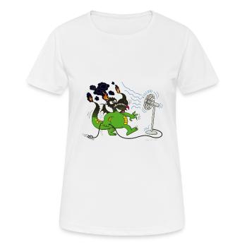 Burned Dragon - Women's Breathable T-Shirt - white - Front - AI Model Female 172 dark (172cm)