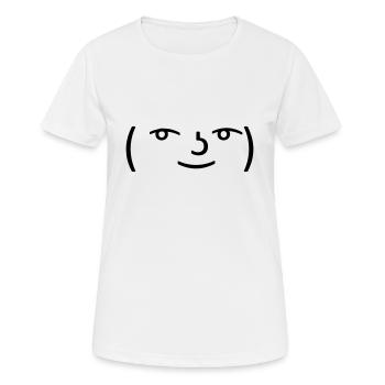 Le Lenny Face or Le Face Face hipster meme - Women's Breathable T-Shirt - white - Front - AI Model Female 172 dark (172cm)