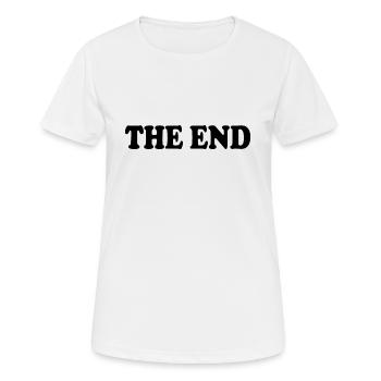The end - Frauen T-Shirt atmungsaktiv - Weiß - Vorne - AI Model Female 172 dark (172cm)