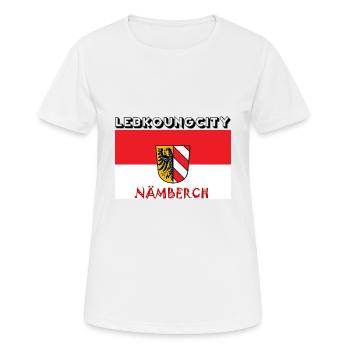 Nürnberg Lebkoungcity Nämberch - Frauen T-Shirt atmungsaktiv - Weiß - Vorne - AI Model Female 172 dark (172cm)