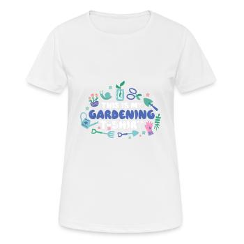 Jardin jardin jardinier Jardinage - T-shirt respirant Femme - blanc - Devant - AI Model Female 172 dark (172cm)