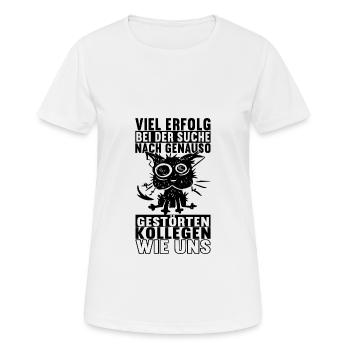 Abschiedsgeschenk Kollege Jobwechsel - Frauen T-Shirt atmungsaktiv - Weiß - Vorne - AI Model Female 172 dark (172cm)
