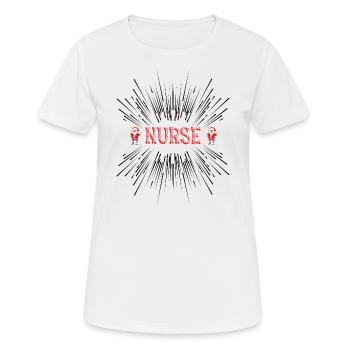 Nurse Christmas time - Women's Breathable T-Shirt - white - Front - AI Model Female 172 dark (172cm)