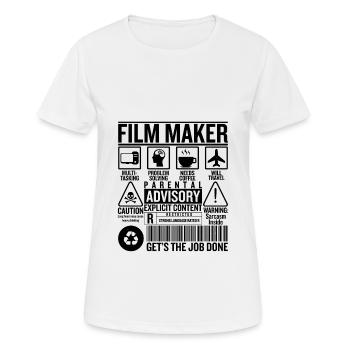 Film Regisseur - Frauen T-Shirt atmungsaktiv - Weiß - Vorne - AI Model Female 172 dark (172cm)