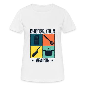 Culinary art Chef Star Chef - Women's Breathable T-Shirt - white - Front - AI Model Female 172 dark (172cm)