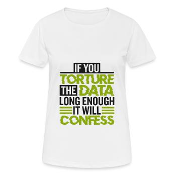 Statisticians and statistics - Women's Breathable T-Shirt - white - Front - AI Model Female 172 dark (172cm)