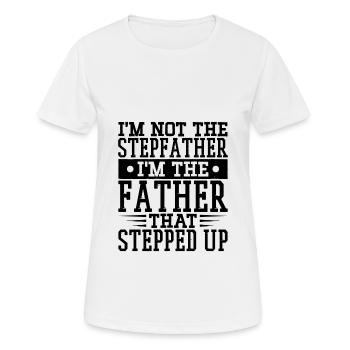 Step-dad Stepson Stepfather Stepdaughter - Women's Breathable T-Shirt - white - Front - AI Model Female 172 dark (172cm)