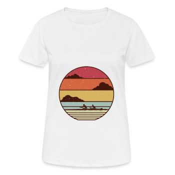 ruder Ruderboot Ruderer Rudern wassersport - Frauen T-Shirt atmungsaktiv - Weiß - Vorne - AI Model Female 172 dark (172cm)