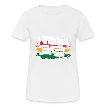 i J’enseigne la bravoure confiante l’égalité de l’enseignant l’avenir - T-shirt respirant Femme - blanc - Devant - AI Model Female 172 dark (172cm)