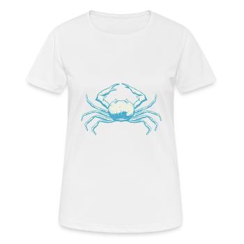 Krabbe - Frauen T-Shirt atmungsaktiv - Weiß - Vorne - AI Model Female 172 dark (172cm)