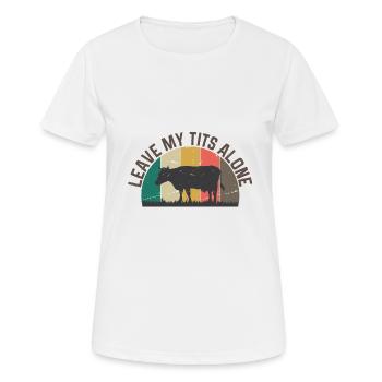 Vegan Fleischlos Tierlieb & Veganer - Frauen T-Shirt atmungsaktiv - Weiß - Vorne - AI Model Female 172 dark (172cm)