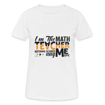 Mathe Lehrer/in Outfit - Frauen T-Shirt atmungsaktiv - Weiß - Vorne - AI Model Female 172 dark (172cm)