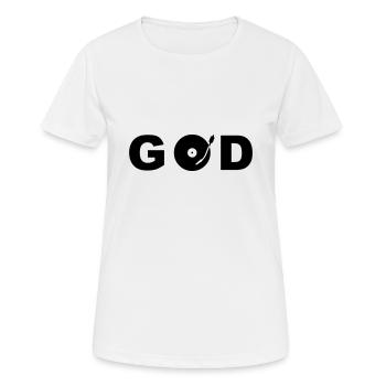 GOD is a DJ - Women's Breathable T-Shirt - white - Front - AI Model Female 172 dark (172cm)