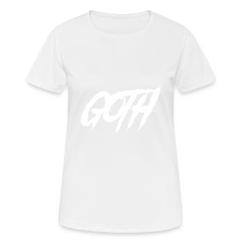 Goth-Boy-Clique Gothique - T-shirt respirant Femme - blanc - Devant - AI Model Female 172 dark (172cm)
