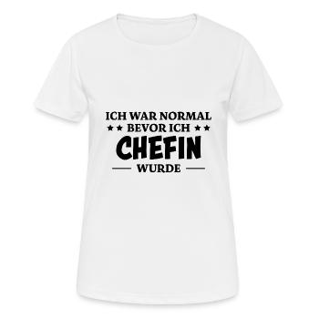 Chefin Spruch Familie Beruf Lustig Chefin Geschenk - Frauen T-Shirt atmungsaktiv - Weiß - Vorne - AI Model Female 172 dark (172cm)