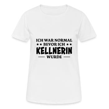Kellnerin Spruch Kellner Beruf Kellnerin Geschenk - Frauen T-Shirt atmungsaktiv - Weiß - Vorne - AI Model Female 172 dark (172cm)