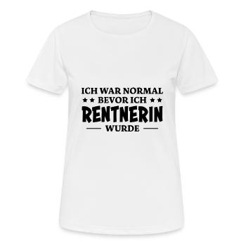 Rentnerin Spruch Ruhestand Oma Rentnerin Geschenk - Frauen T-Shirt atmungsaktiv - Weiß - Vorne - AI Model Female 172 dark (172cm)