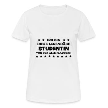 Studentin Spruch Universität Studentin Geschenk - Frauen T-Shirt atmungsaktiv - Weiß - Vorne - AI Model Female 172 dark (172cm)