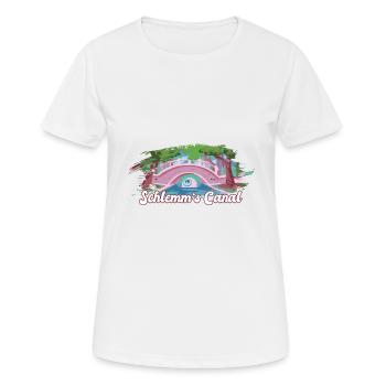 Funny Optometrist Quote Schlemm's Canal Eyeball - Women's Breathable T-Shirt - white - Front - AI Model Female 172 dark (172cm)