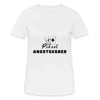 Piken Angstgegner - Frauen T-Shirt atmungsaktiv - Weiß - Vorne - AI Model Female 172 dark (172cm)