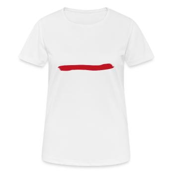 Paint stroke red blob paint splatter painter gift - Women's Breathable T-Shirt - white - Front - AI Model Female 172 dark (172cm)