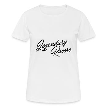 Coureurs légendaires - T-shirt respirant Femme - blanc - Devant - AI Model Female 172 dark (172cm)