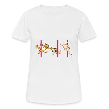 Stabentänzer Zoologe Gift - Frauen T-Shirt atmungsaktiv - Weiß - Vorne - AI Model Female 172 dark (172cm)