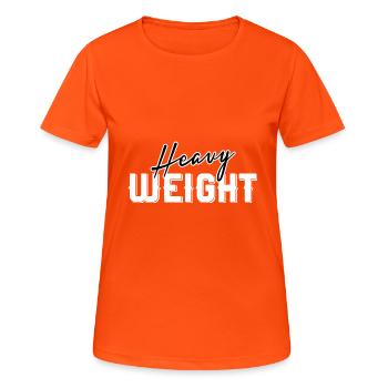 Heavy Weight - Women's Breathable T-Shirt - neon orange - Front - AI Model Female 172 dark (172cm)