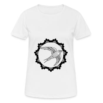 Vogel - Naturschutz Tierfreund - Frauen T-Shirt atmungsaktiv - Weiß - Vorne - AI Model Female 172 dark (172cm)