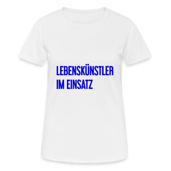 Artists of life in action - Women's Breathable T-Shirt - white - Front - AI Model Female 172 dark (172cm)