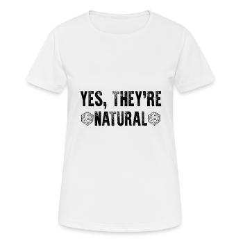 D20 Dice Fantasy Jeu de rôle Cadeau de jeu de rôle - T-shirt respirant Femme - blanc - Devant - AI Model Female 172 dark (172cm)