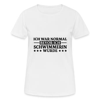 Schwimmerin Spruch Schwimmen Schwimmerin Geschenk - Frauen T-Shirt atmungsaktiv - Weiß - Vorne - AI Model Female 172 dark (172cm)