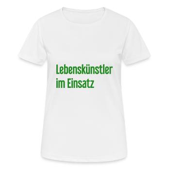 Artists of life in action - Women's Breathable T-Shirt - white - Front - AI Model Female 172 dark (172cm)