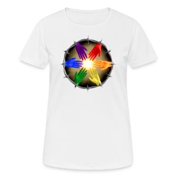 Ensemble - T-shirt respirant Femme - blanc - Devant - AI Model Female 172 dark (172cm)