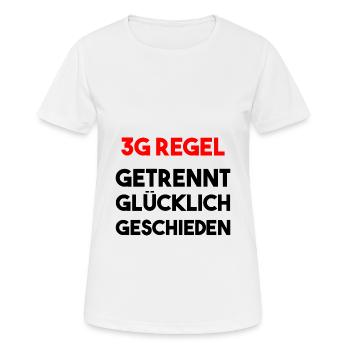 3G Regel Getrennt Glücklich Geschieden Geschenk - Frauen T-Shirt atmungsaktiv - Weiß - Vorne - AI Model Female 172 dark (172cm)