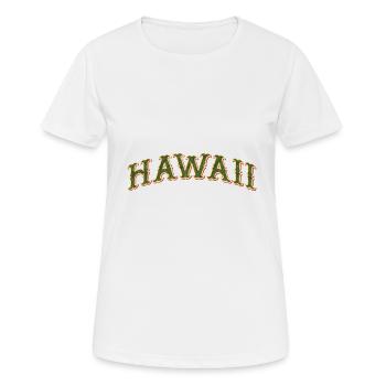 Hawaii - Frauen T-Shirt atmungsaktiv - Weiß - Vorne - AI Model Female 172 dark (172cm)