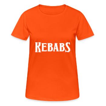Kebabs - Women's Breathable T-Shirt - neon orange - Front - AI Model Female 172 dark (172cm)