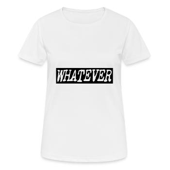 Whatever - Frauen T-Shirt atmungsaktiv - Weiß - Vorne - AI Model Female 172 dark (172cm)