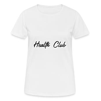 Health Club - Frauen T-Shirt atmungsaktiv - Weiß - Vorne - AI Model Female 172 dark (172cm)