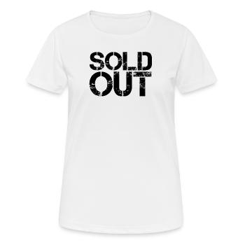 sold out - Frauen T-Shirt atmungsaktiv - Weiß - Vorne - AI Model Female 172 dark (172cm)