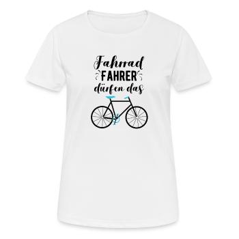 Bicycle riders are allowed to use the - Women's Breathable T-Shirt - white - Front - AI Model Female 172 dark (172cm)
